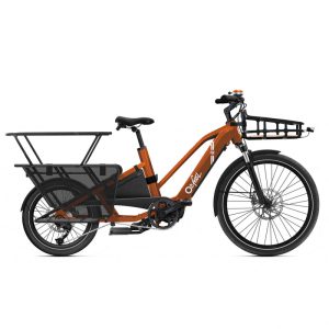 Vélo cargo électrique O2feel Equo Cargo - édition Roland-Garros